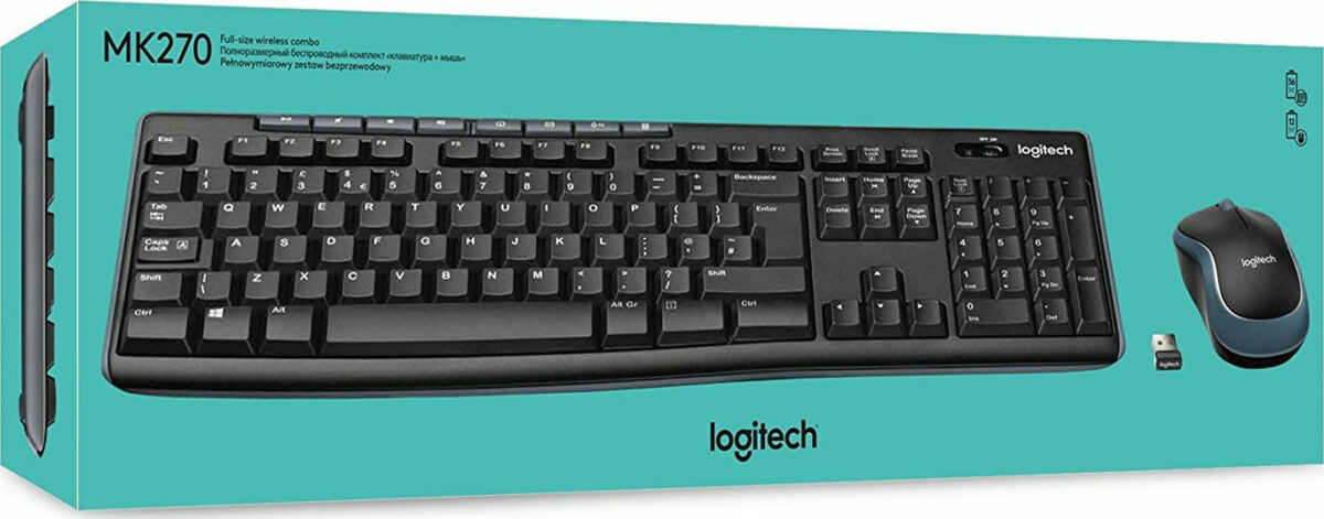 Logitech Wireless Combo MK270 - Σετ με Ποντίκι - Image 4