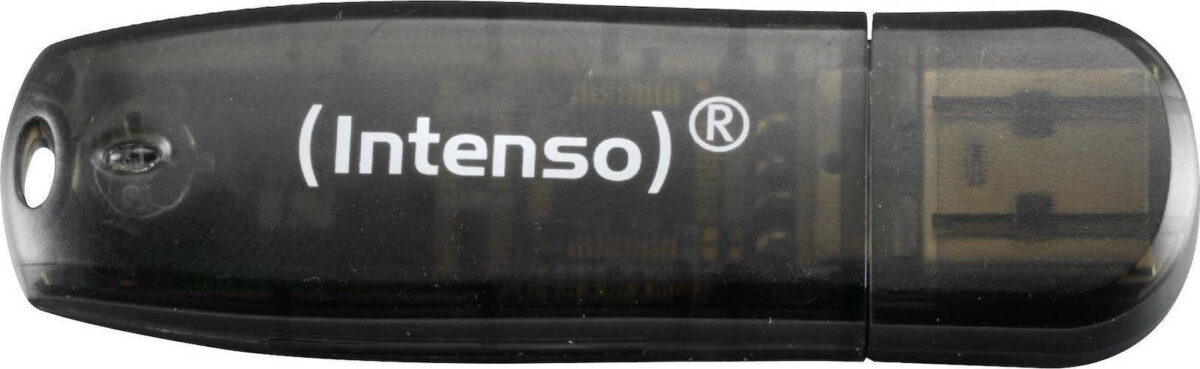 Intenso Rainbow Line 16GB USB 2.0 Μαύρο - Image 1
