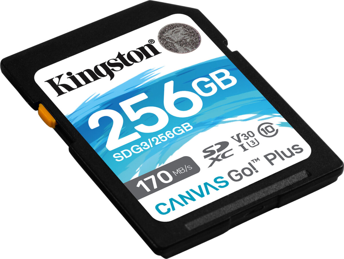 Kingston Canvas Go Plus SDXC 256GB Class 10 U3 V30 A2 UHS-I - Image 1