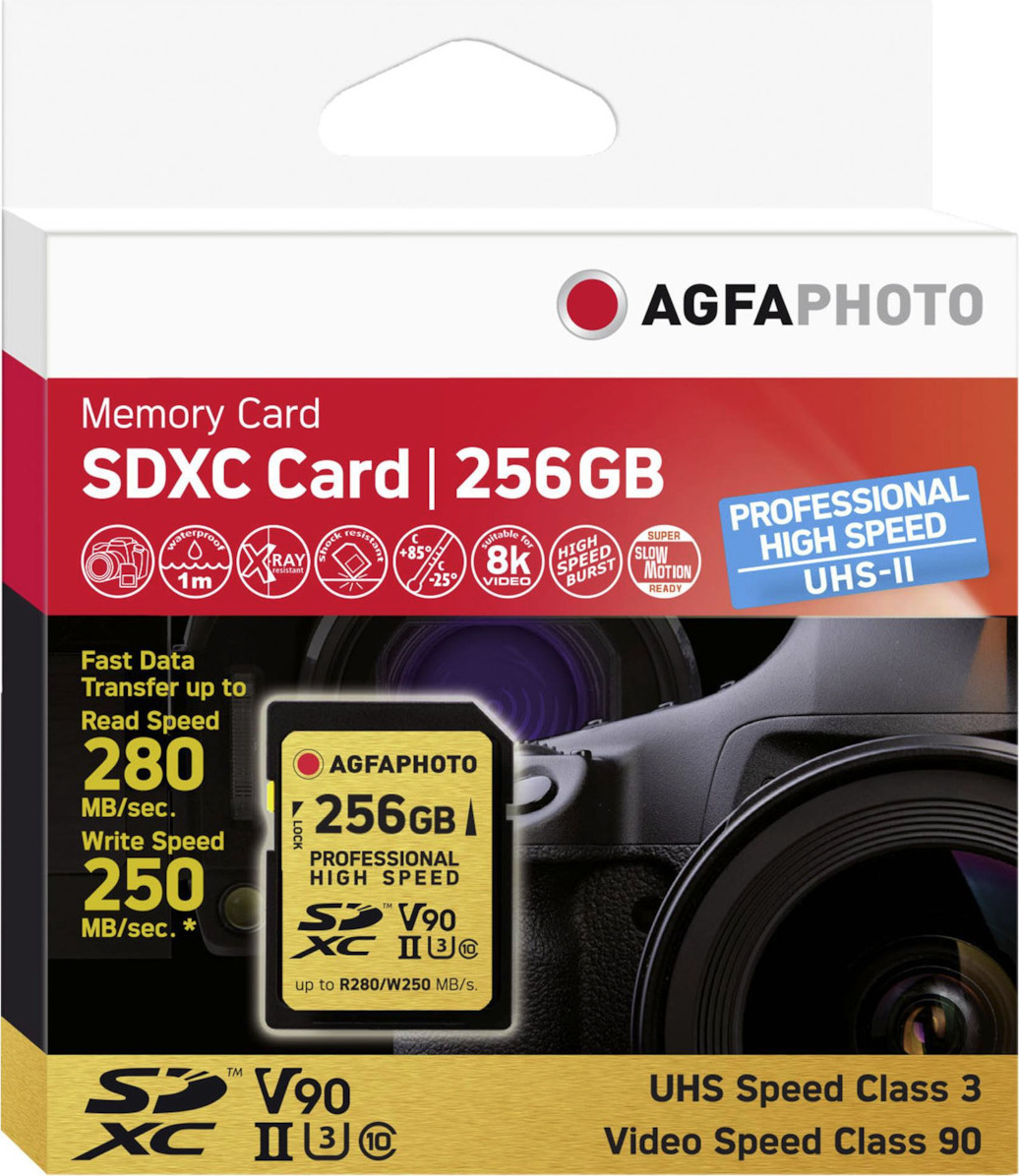 AgfaPhoto Professional SDXC Class 10 U3 V90 UHS-II