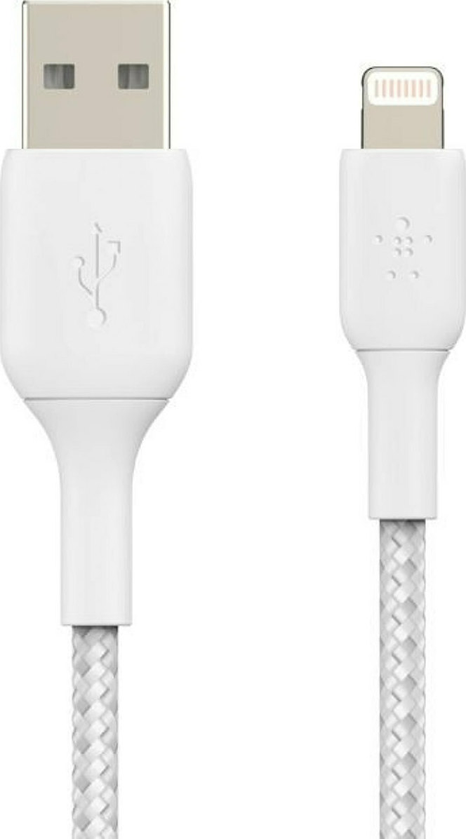 Belkin Coated Mfi Cert USB-A to Lightning 12W (CAA002BT)