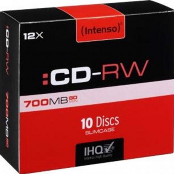 Intenso Επανεγγράψιμα CD-RW 12x 700MB Cake Box 10τμχ
