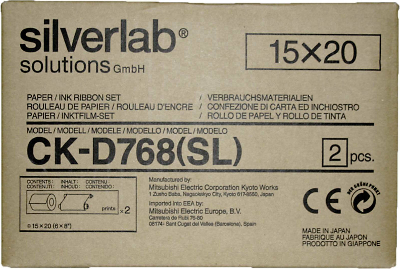 Mitsubishi Electric CK-D768(SL) Γνήσια Μελανοταινία 2τμχ