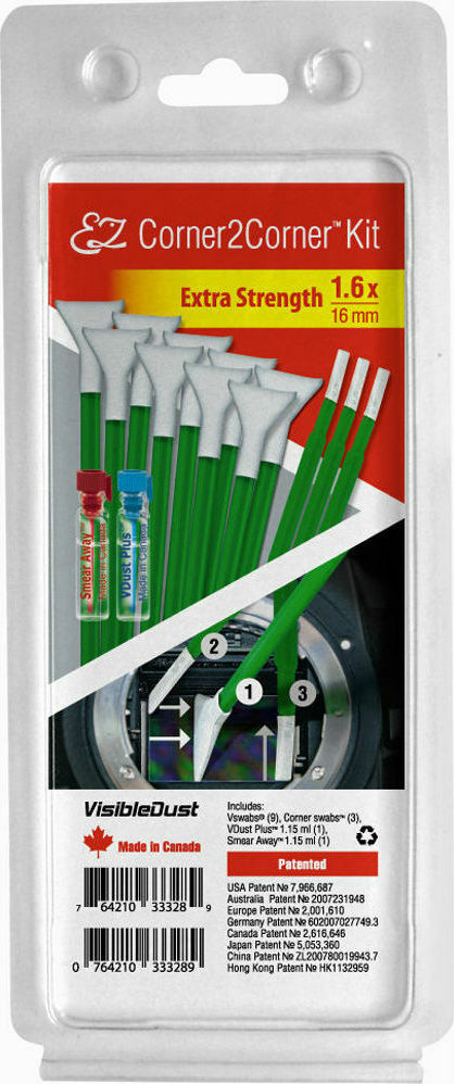 Visible Dust Καθαρισμός Αισθητήρα EZ Corner2Corner Kit 1.0x Extra Strength