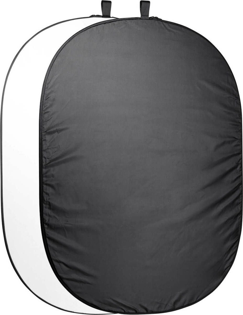 Walimex 2 in 1 Foldable Φωτογραφικό Φόντο Υφασμάτινο 200x230εκ. Black/White