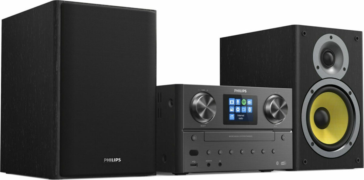 Philips Ηχοσύστημα 2.0 TAM8905 TAM8905/10 100W με CD Player και Bluetooth Μαύρο - Image 2