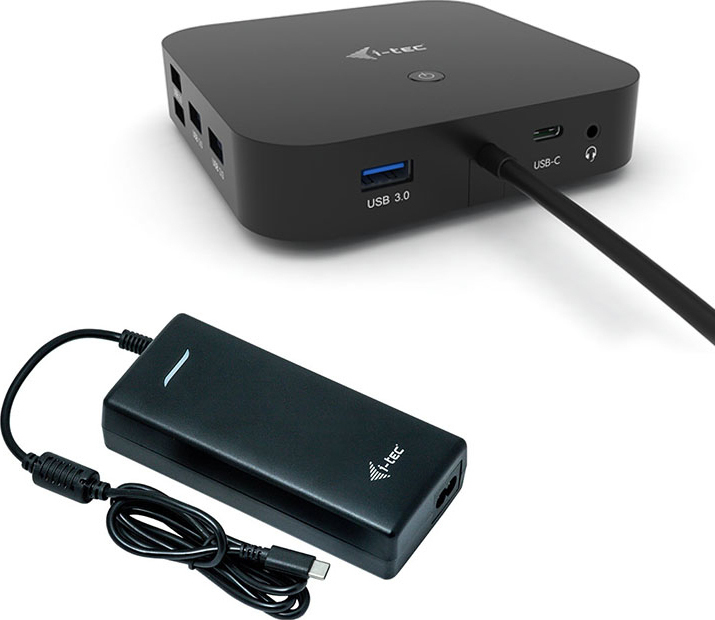 i-tec USB-C DUAL DISPLAY USB-C Docking Station με DisplayPort 4K PD Ethernet - Image 1