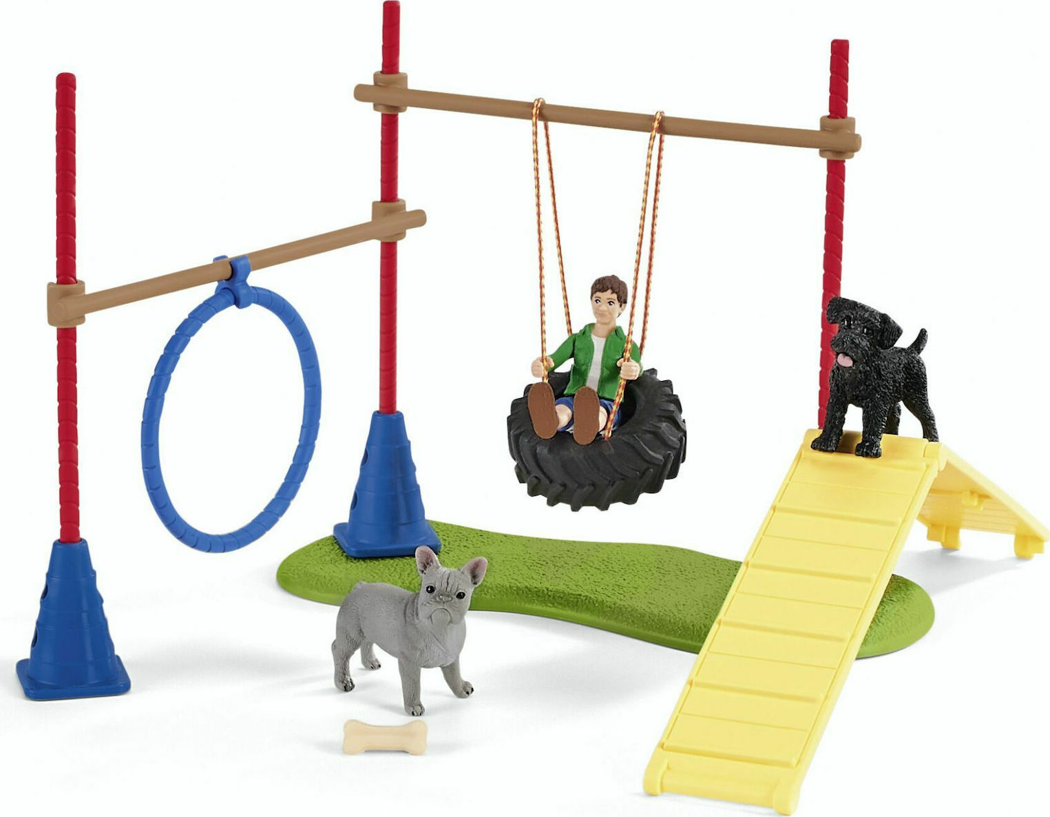 Schleich-S Παιχνίδι Μινιατούρα Σετ Puppy Agility Training για 3-8 Ετών