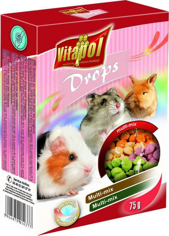 Vitapol Λιχουδιά για Ινδικό Χοιρίδιο / Χάμστερ Drops 75gr