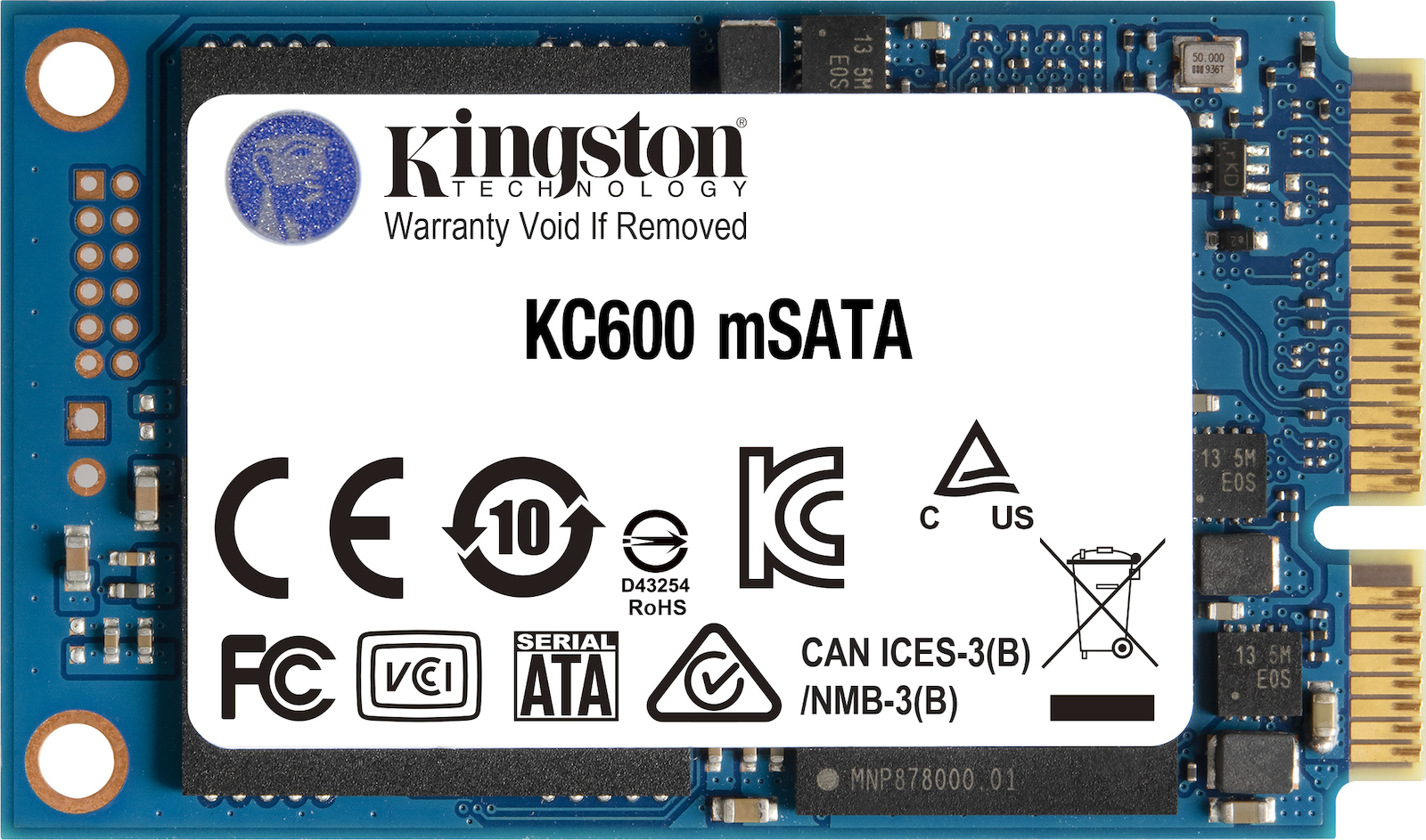 Kingston KC600 SSD 1TB mSATA SATA III SKC600MS/1024G