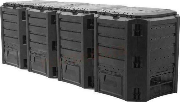 Composter Compogreen 1600 lt Πλαστικός Κομποστοποιητής Κλειστού Τύπου 1600lt 719x2610x826mm