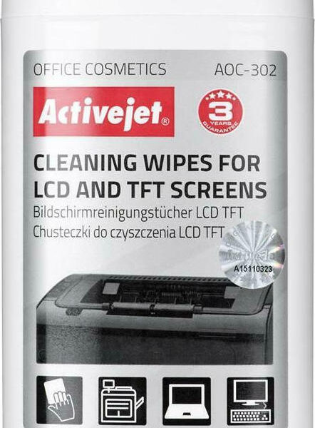 Active Jet Cleaning Wipes for LCD/TFT - 100τμχ
