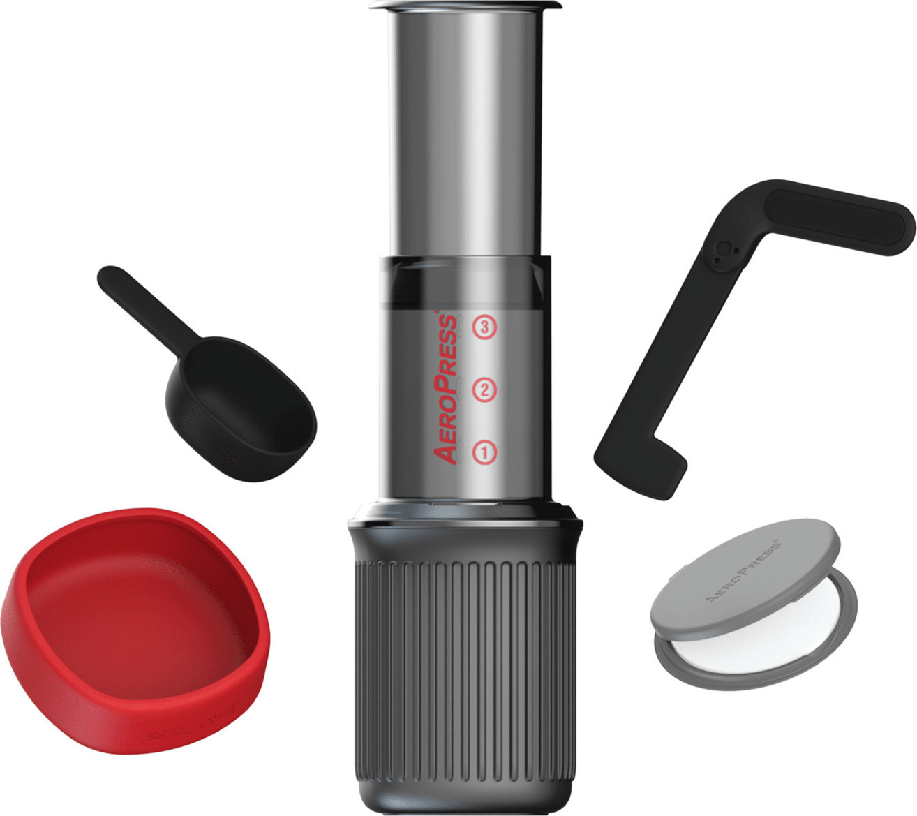 Aerobie Aeropress Go Καφετιέρα Γαλλικού Χειρός Πλαστική Μαύρη 237ml