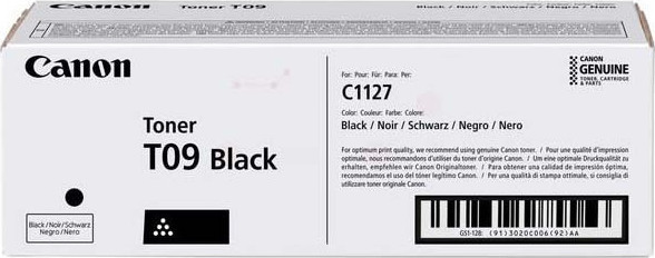 Canon T09 Γνήσιο Toner Laser Εκτυπωτή Μαύρο 7600 Σελίδων (3020C006)