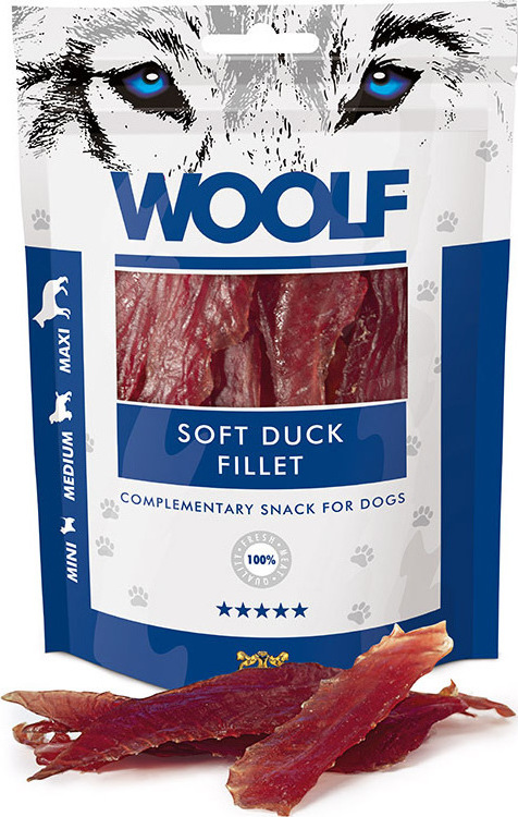 Woolf Snacks Soft Fillet Λιχουδιά Σκύλου χωρίς Σιτηρά & Γλουτένη 100gr