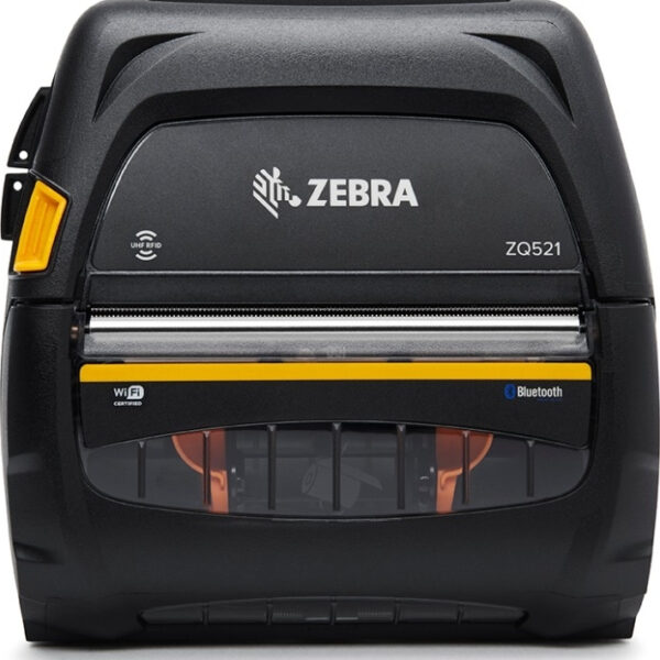 Zebra ZQ521 Φορητός Εκτυπωτής Ετικετών Απευθείας Μεταφοράς USB, Wi-Fi, Bluetooth 203 dpi