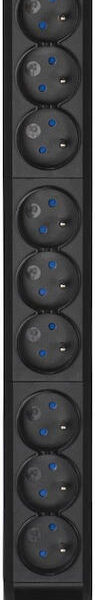 Active Jet Πολύπριζο Rack COMBO/12GN/3M/CZ Μαύρο