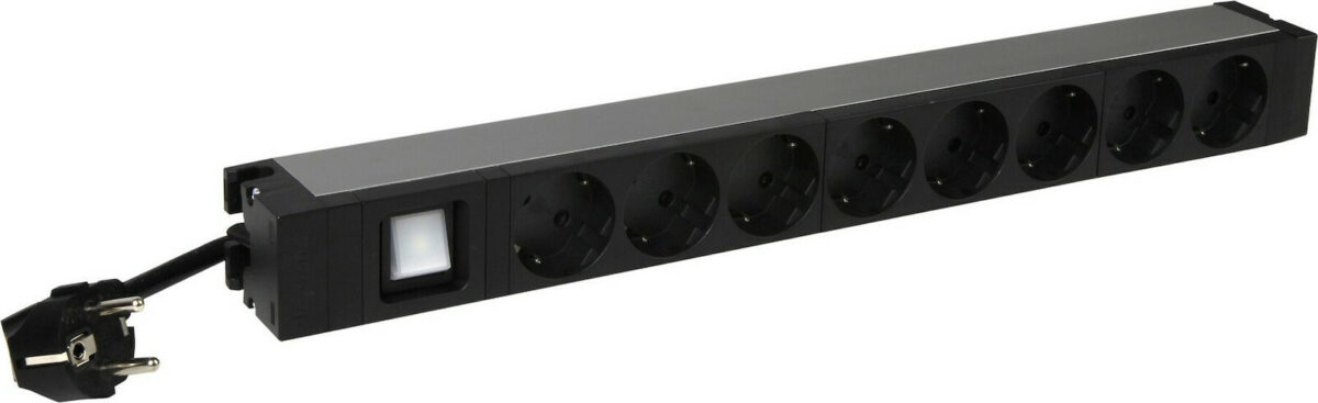 Legrand Πολύπριζο Rack 19" 8 Θέσεων Σούκο με Διακόπτη - Image 1
