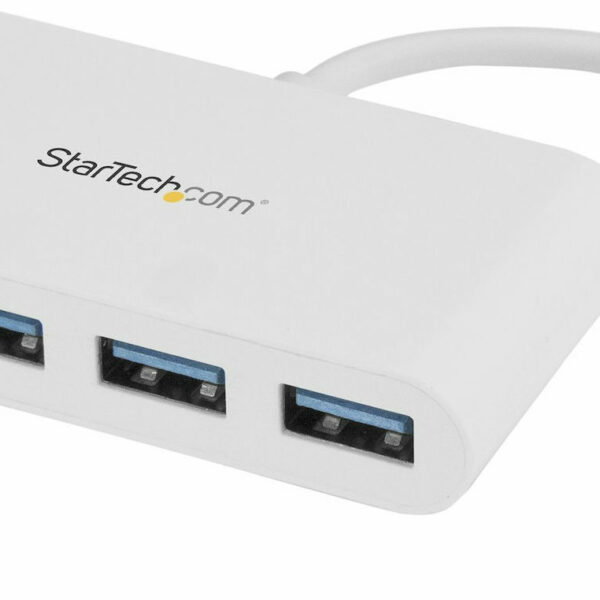 StarTech USB 3.0 Hub 4 Θυρών με σύνδεση USB-C / Ethernet Λευκό
