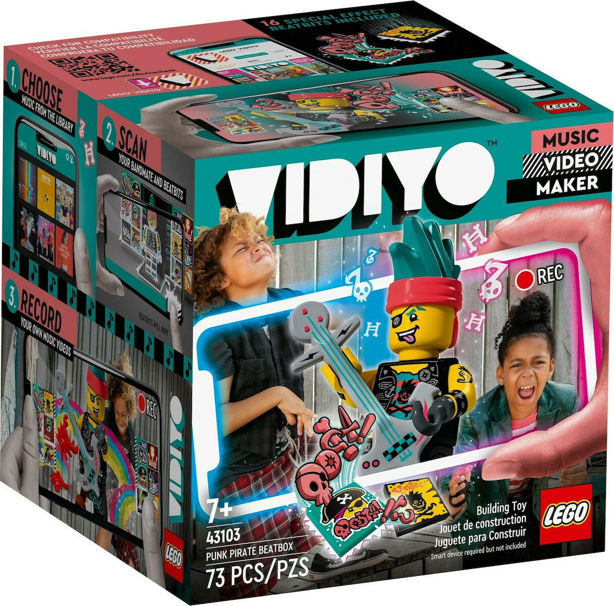 Lego Vidiyo Punk Pirate BeatBox για 7+ Ετών 73τμχ