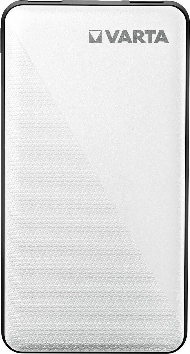 Varta Energy Power Bank 10000mAh με 2 Θύρες USB-A και Θύρα USB-C Λευκό