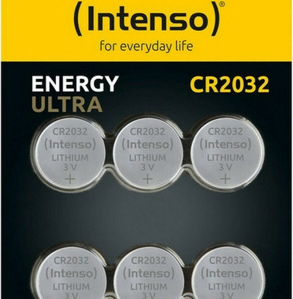 Intenso Energy Ultra Αλκαλικές Μπαταρίες Ρολογιών CR2032 3V 6τμχ