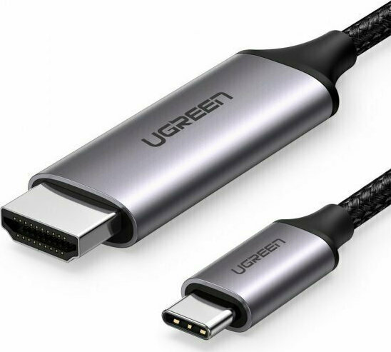 Ugreen HDMI 2.0 Braided HDMI male - USB-C male 1.5m Μαύρο (50570) - Image 9