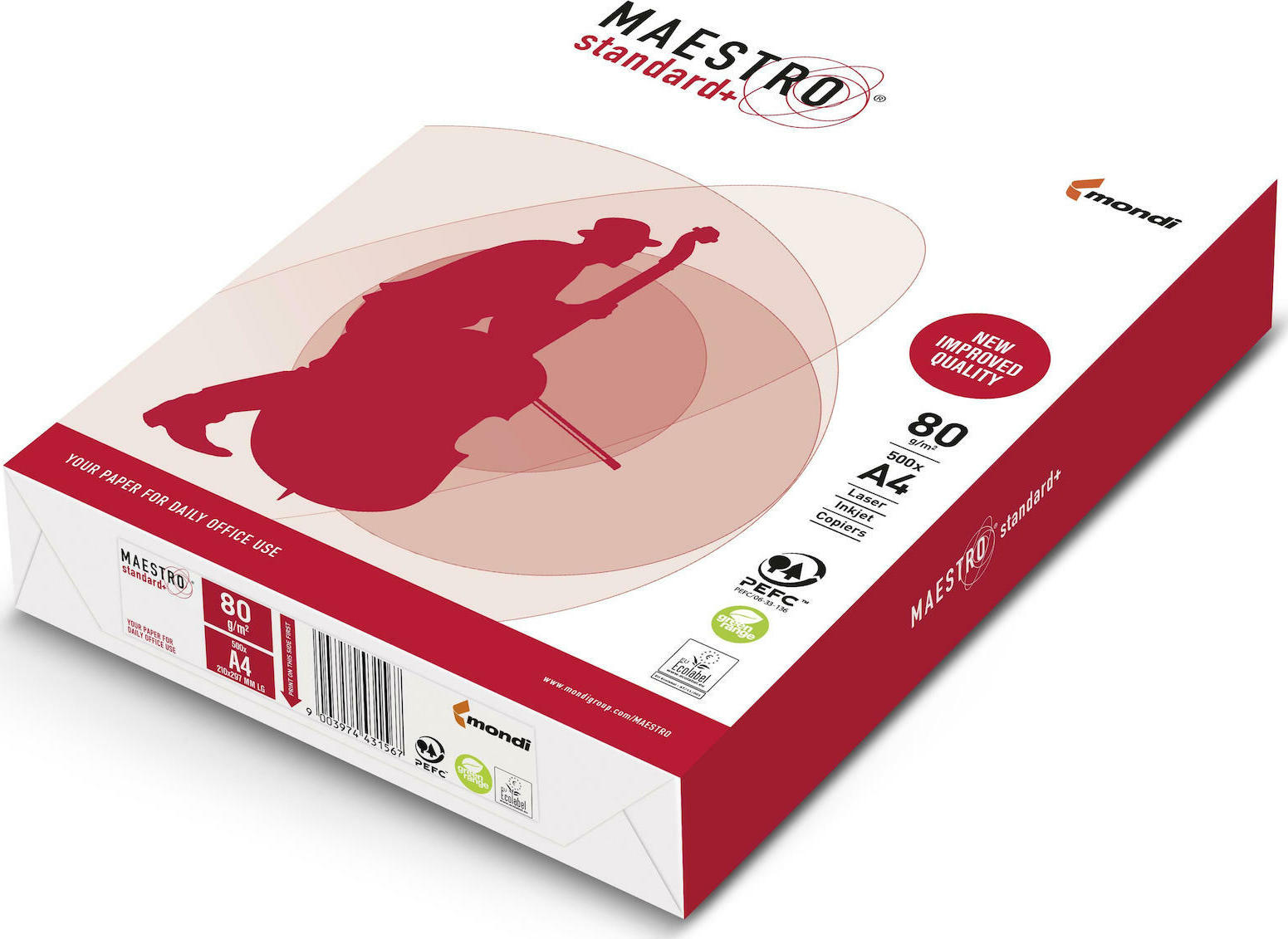 Mondi Maestro Standard Plus Χαρτί A4 80gr/m² 500 φύλλα 94918A80