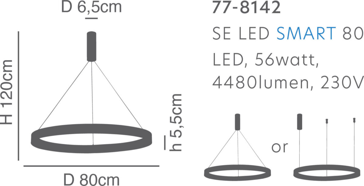 Home Lighting Amaya Κρεμαστό Φωτιστικό - Image 2
