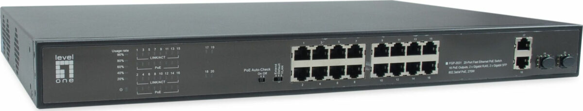 Level One FGP-2031 Unmanaged L2 PoE+ - Image 3