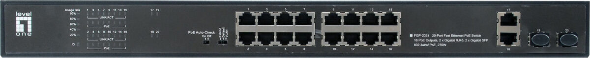 Level One FGP-2031 Unmanaged L2 PoE+ - Image 1