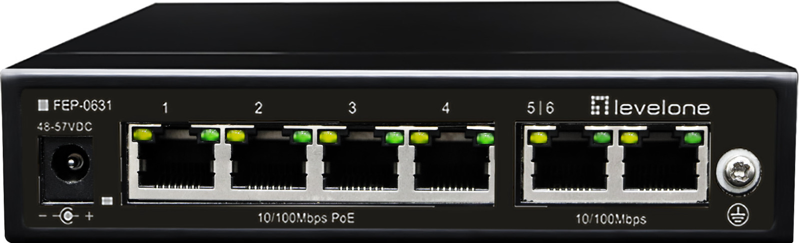 Level One FEP-0631 Unmanaged L2 PoE+