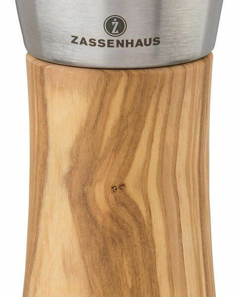 Zassenhaus Augsburg Χειροκίνητος Μύλος Πιπεριού Ξύλινος σε Καφέ Χρώμα 14cm