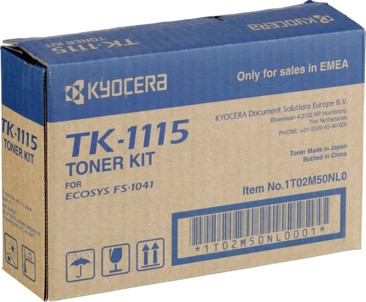 Kyocera TK-1115 Γνήσιο Toner Laser Εκτυπωτή Μαύρο 1600 Σελίδων (1T02M50NL1) - Image 2