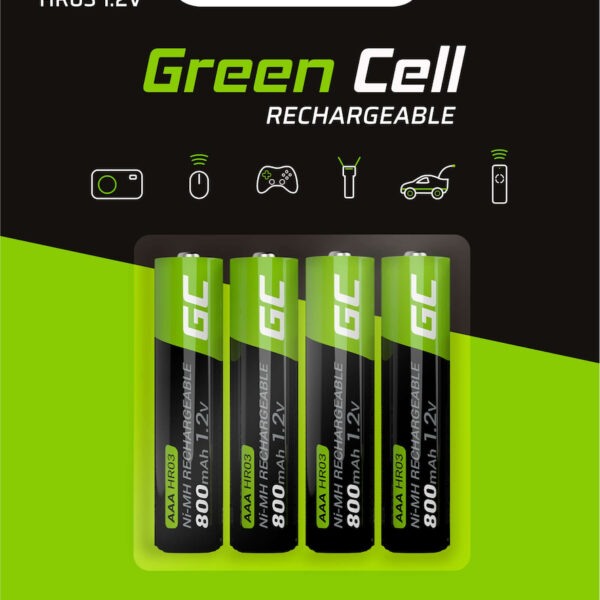 Green Cell AAA 800mAh 1.2V 4τμχ