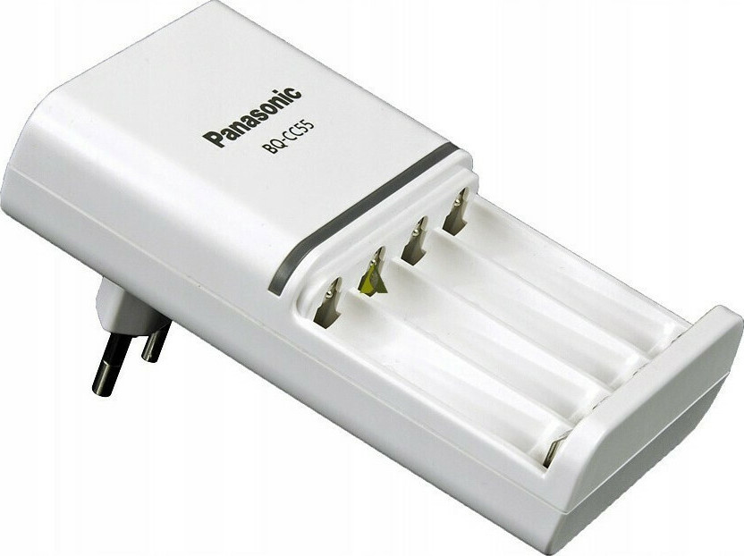 20211013171535_bb76fcf3 Panasonic Eneloop Smart & Quick BQ-CC55 Φορτιστής 4 Μπαταριών Ni-MH Μεγέθους AA/AAA σε Λευκό χρώμα - Image 2
