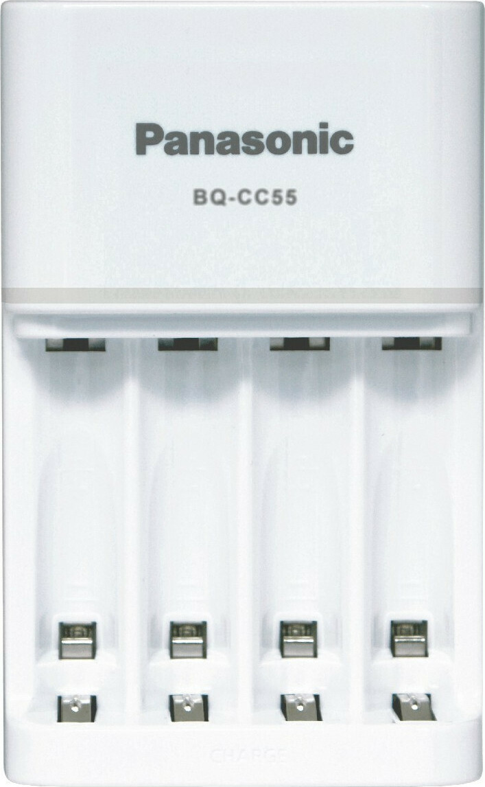 20211013171536_bc0784c9 Panasonic Eneloop Smart & Quick BQ-CC55 Φορτιστής 4 Μπαταριών Ni-MH Μεγέθους AA/AAA σε Λευκό χρώμα - Image 3