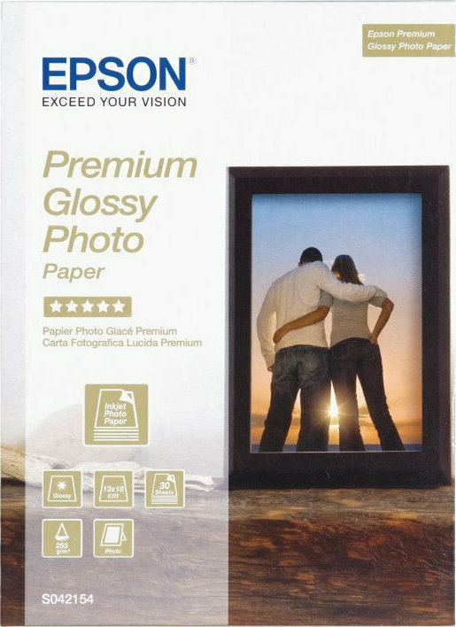 20211014141549_epson_premium_glossy_photo_paper_13by18_255gr_30_fylla_c13s042154 Epson Φωτογραφικό Χαρτί Premium Glossy 13x18 255gr/m² για Εκτυπωτές Inkjet 30 Φύλλα - Image 1