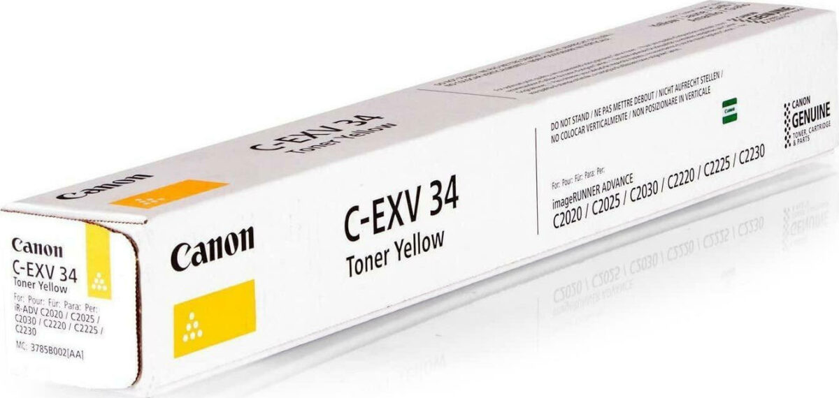 Canon C-EXV34 Γνήσιο Toner Laser Εκτυπωτή Κίτρινο 19000 Σελίδων (3785B002) - Image 4
