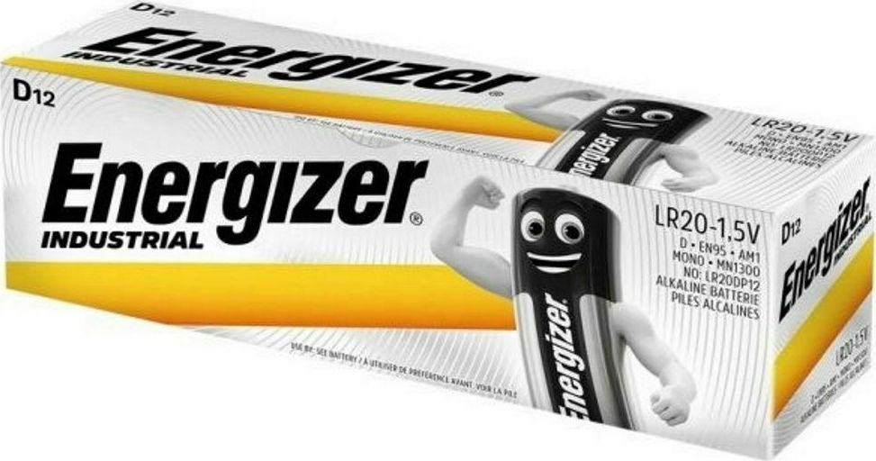 Energizer Industrial D 1.5V 12τμχ