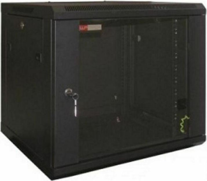 WP Wall-mounted Rack Cabinet WPN-RWB-12606- 12 U 600 x 600 x 635 mm Μαύρο