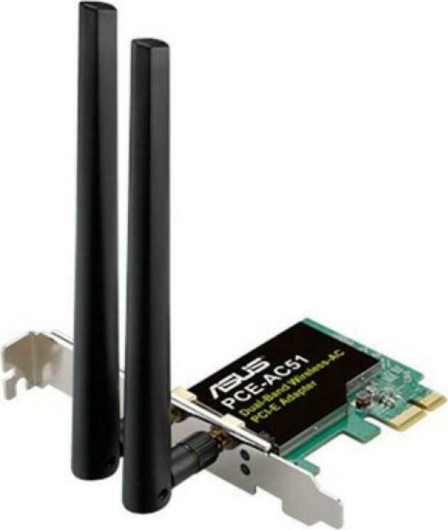 Asus PCE-AC51 Ασύρματη Κάρτα Δικτύου Wi‑Fi 5 (750Mbps) PCI-e