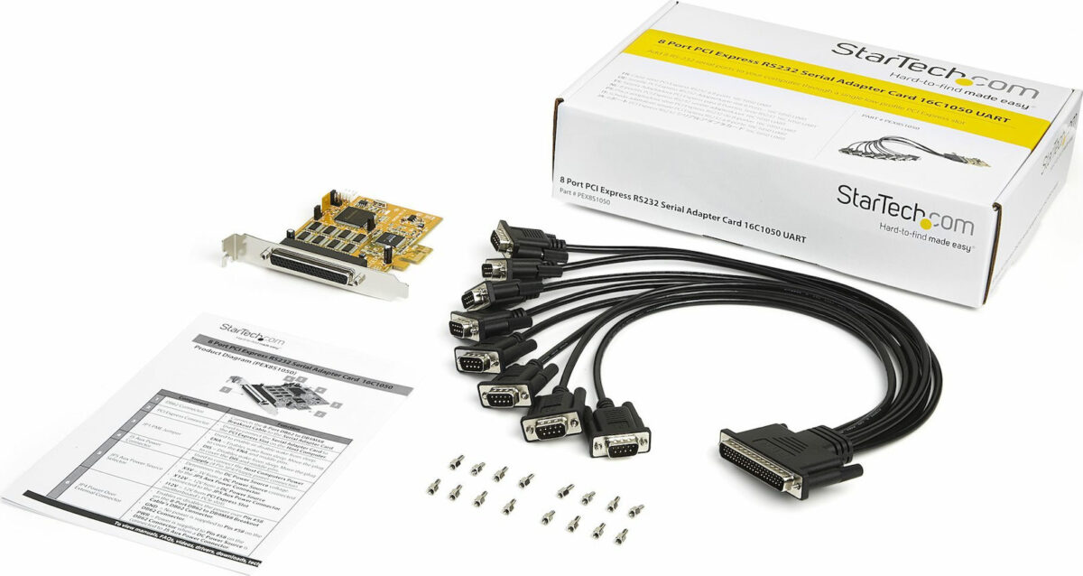 StarTech Κάρτα PCIe σε 1 θύρες RS232 DB9 Serial - Image 6