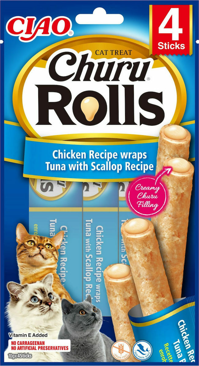 Inaba Churu Rolls Λιχουδιές για Ενήλικες Γάτες
