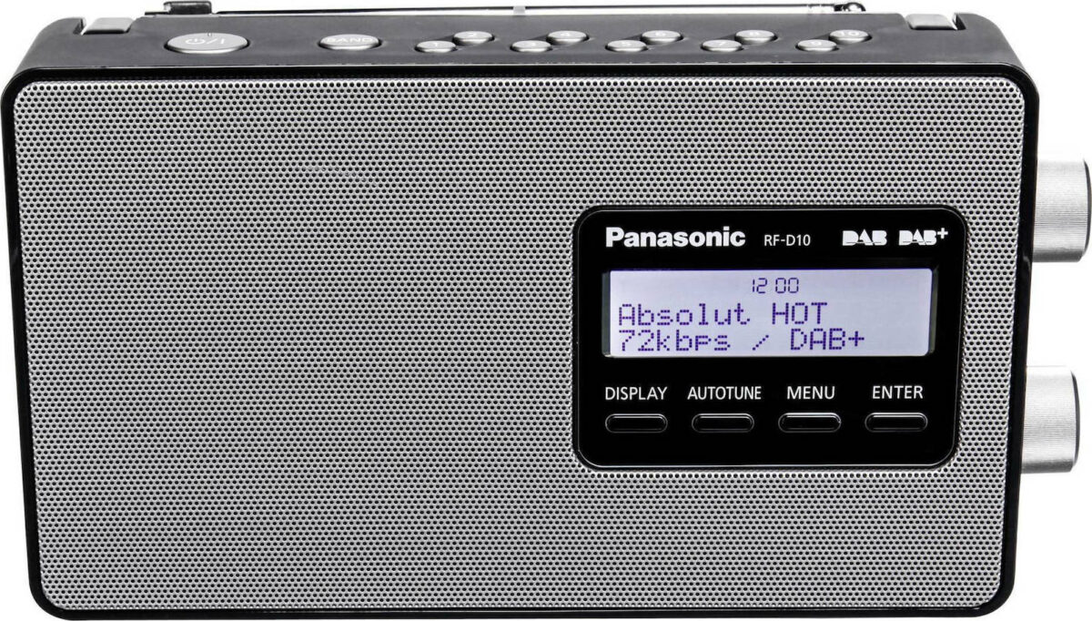 Panasonic RF-D10EG Φορητό Ραδιόφωνο Μπαταρίας DAB+ Μαύρο - Image 1
