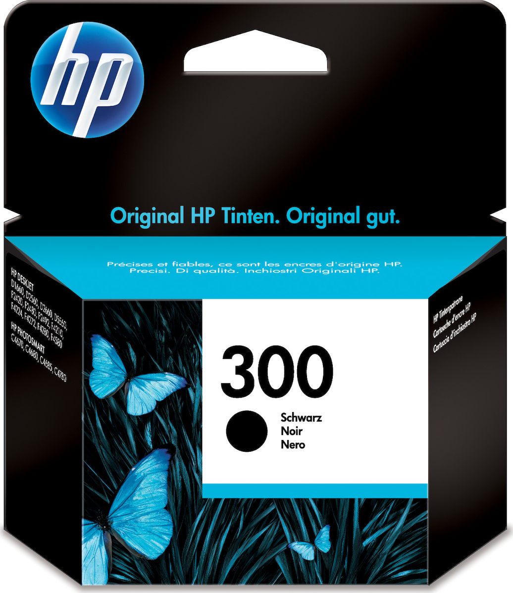 HP 300 Γνήσιο Μελάνι Εκτυπωτή InkJet Μαύρο (CC640EE)