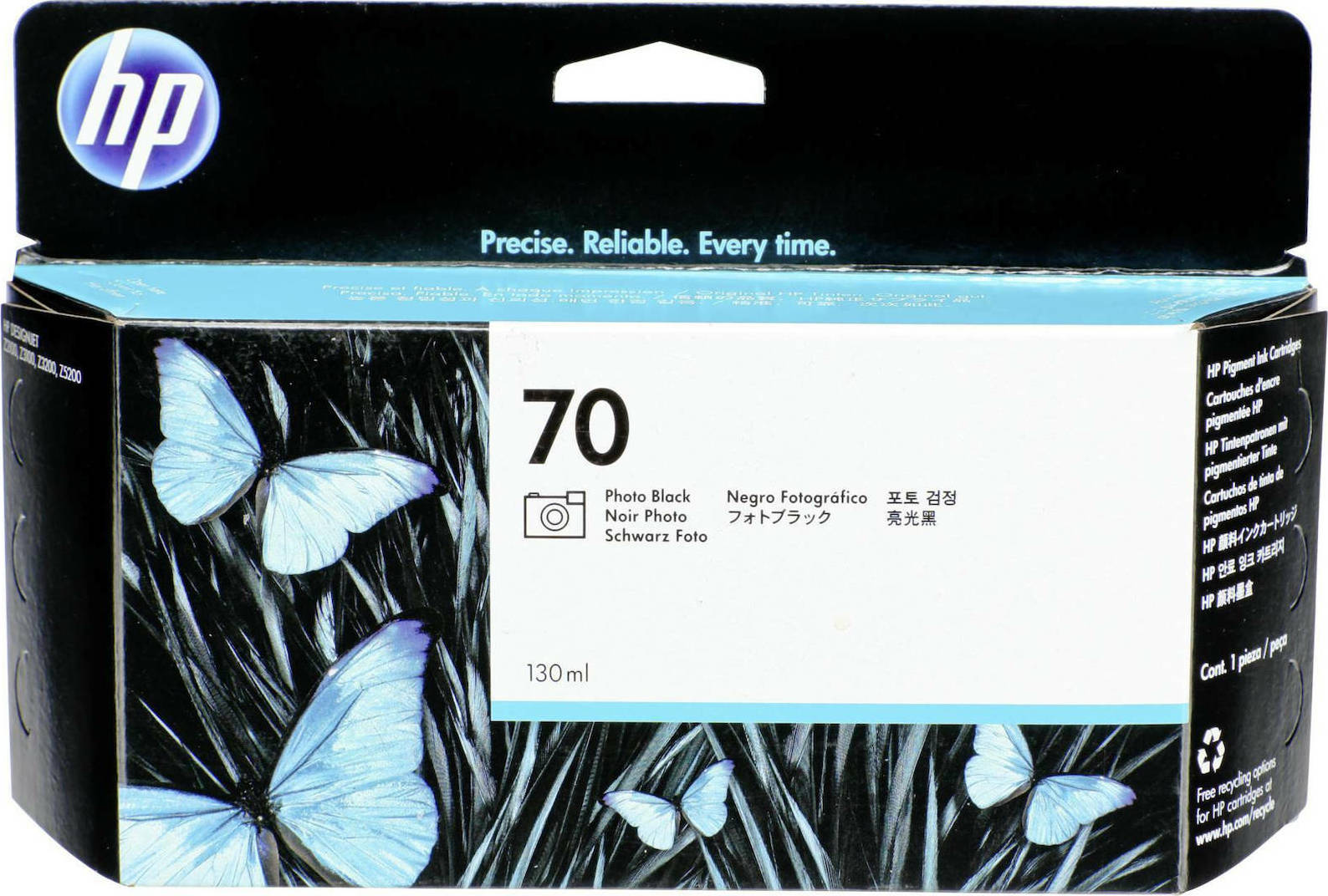 HP 70 Γνήσιο Μελάνι Εκτυπωτή InkJet Photo Μαύρο (C9449A)