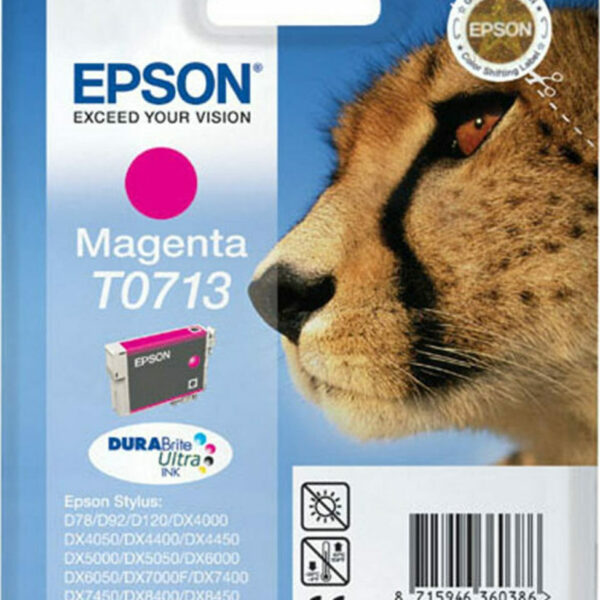 Epson T0713 Γνήσιο Μελάνι Εκτυπωτή InkJet Ματζέντα (C13T07134010 C13T07134012 C13T07134020)