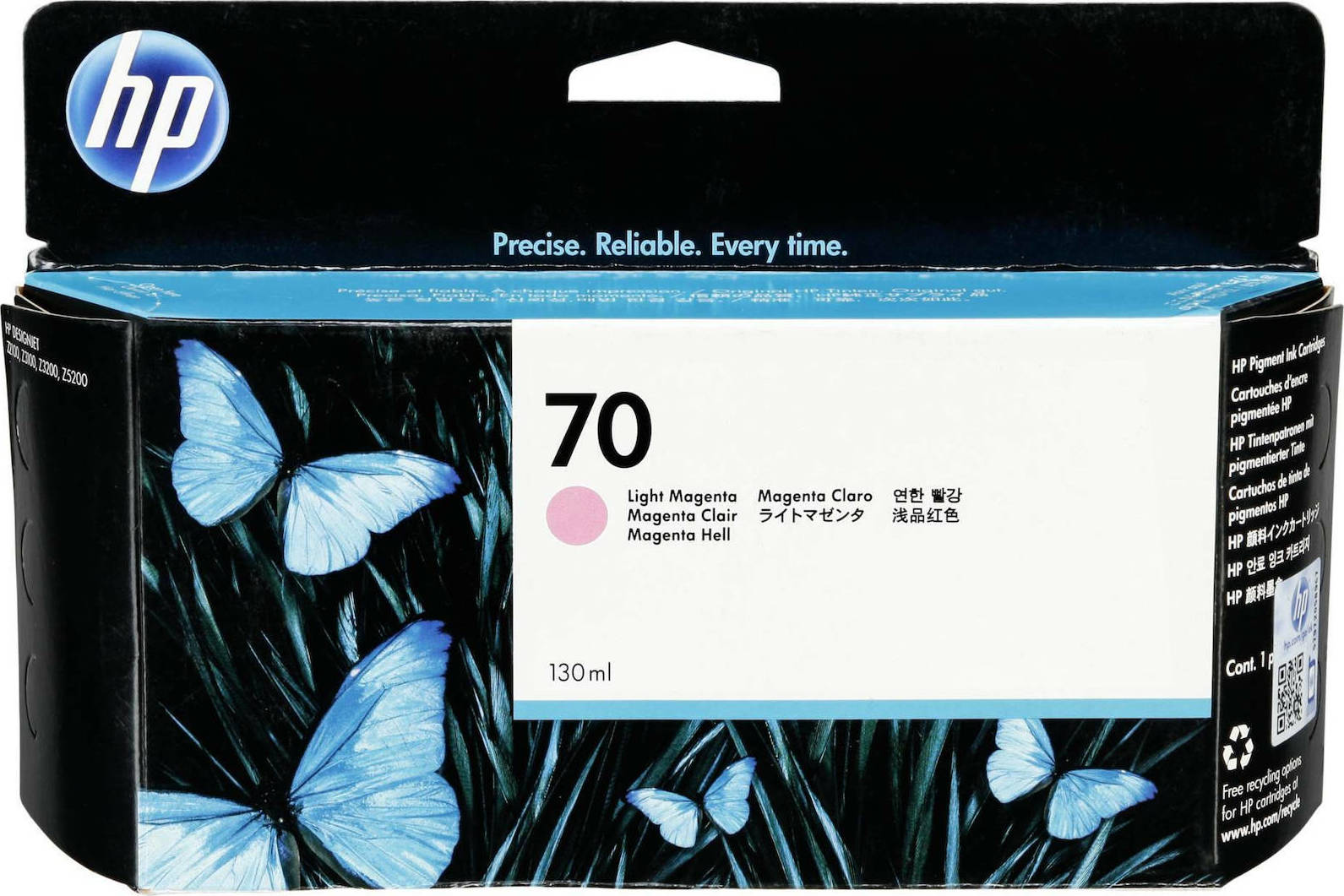 HP 70 Γνήσιο Μελάνι Εκτυπωτή InkJet Ανοιχτό Ματζέντα (C9455A)