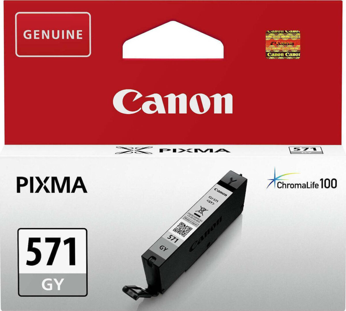 Canon CLI-571 Γνήσιο Μελάνι Εκτυπωτή InkJet Γκρι (0389C001) - Image 1